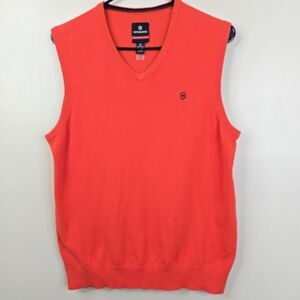 Victorinox Mens Sleeveless Cotton Blend V-Neck Vest Medium